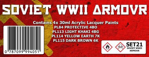 SOVIET WWII ARMOUR COLOUR SET